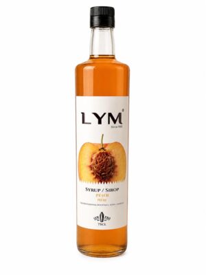 Sirop de pèche 75cl en verre/peach syrup