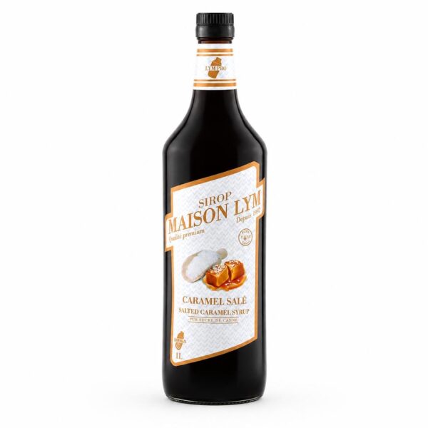 Sirop de caramel au beurre salé 1L en verre/salted caramel