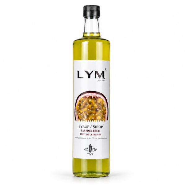 Sirop fruit de la passion 75cl en verre/ passion fruit syrup