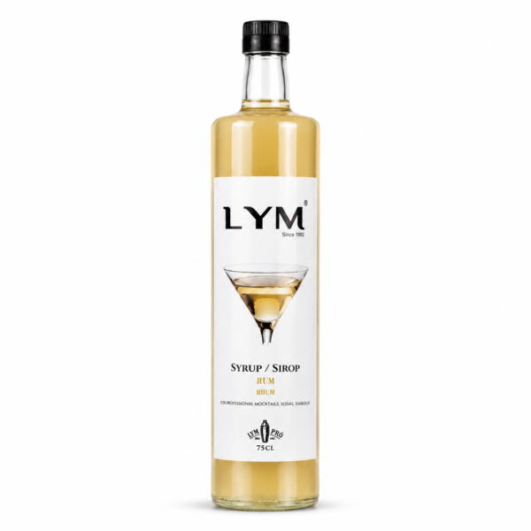 Sirop de rhum 75cl en verre rum syrup