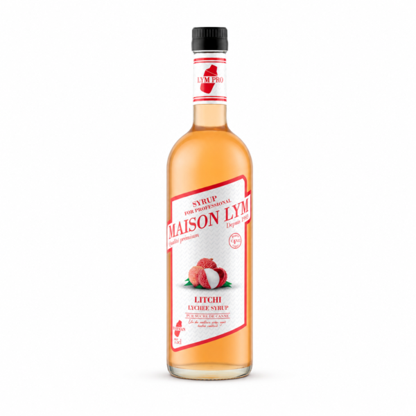 Sirop de litchi 75cl en verre  / lychee syrup