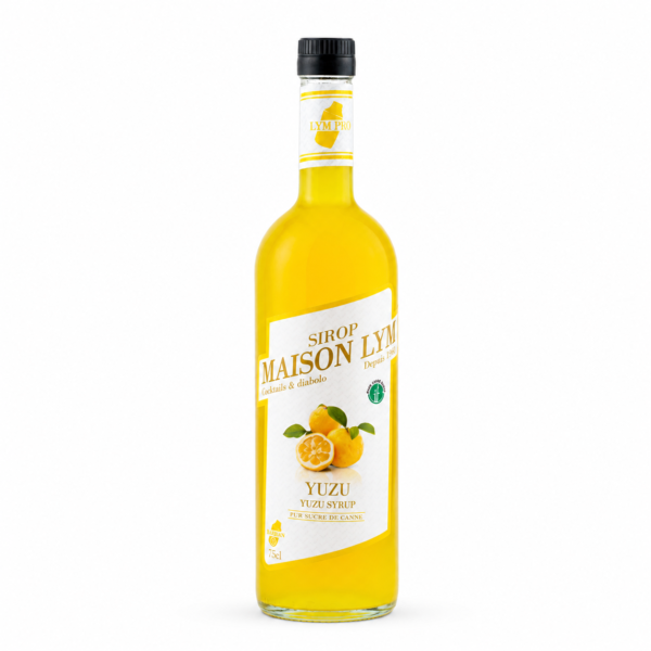 Sirop Yuzu 75cl en verre/ Yuzu syrup
