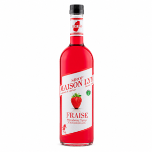 Sirop de fraise 75cl en verre/strawberry syrup