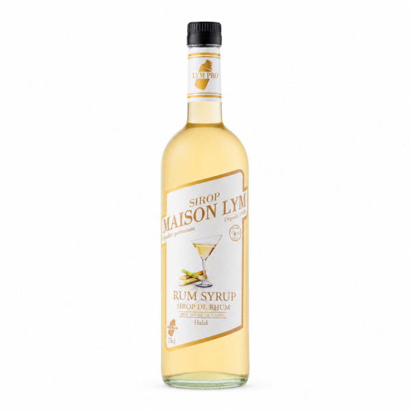 Sirop de rhum 75cl en verrerum syrup