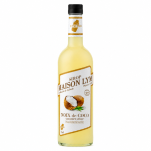 Sirop de noix de coco 75cl en verre/ coconut syrup