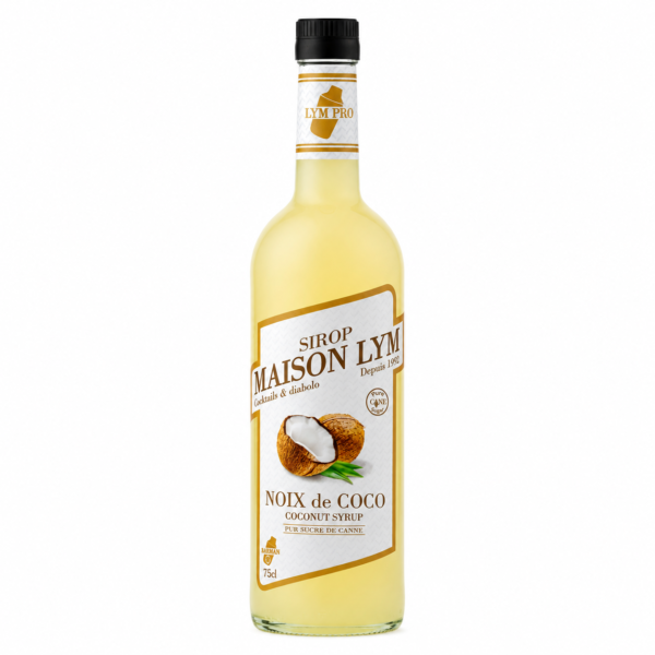 Sirop de noix de coco 75cl en verre/ coconut syrup