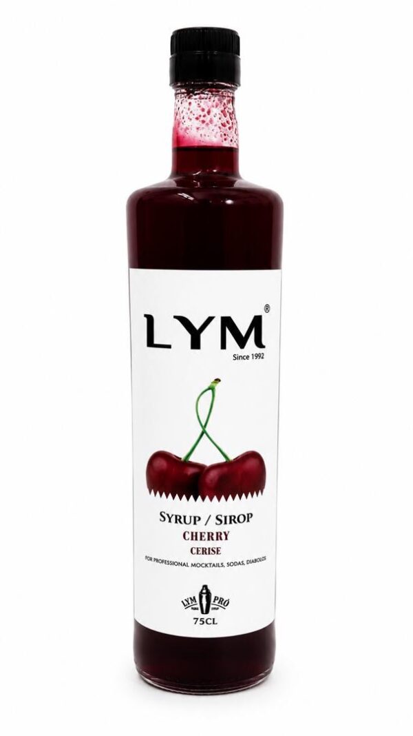 Sirop de cerise 75cl en verre/syrup cherry