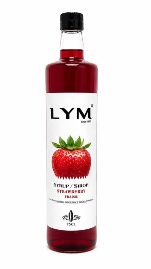 Sirop de fraise 75cl en verre/strawberry syrup