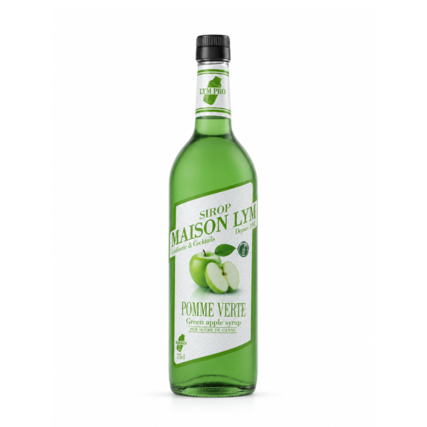 Sirop de pomme verte pro 75cl en verre / Green apple syrup