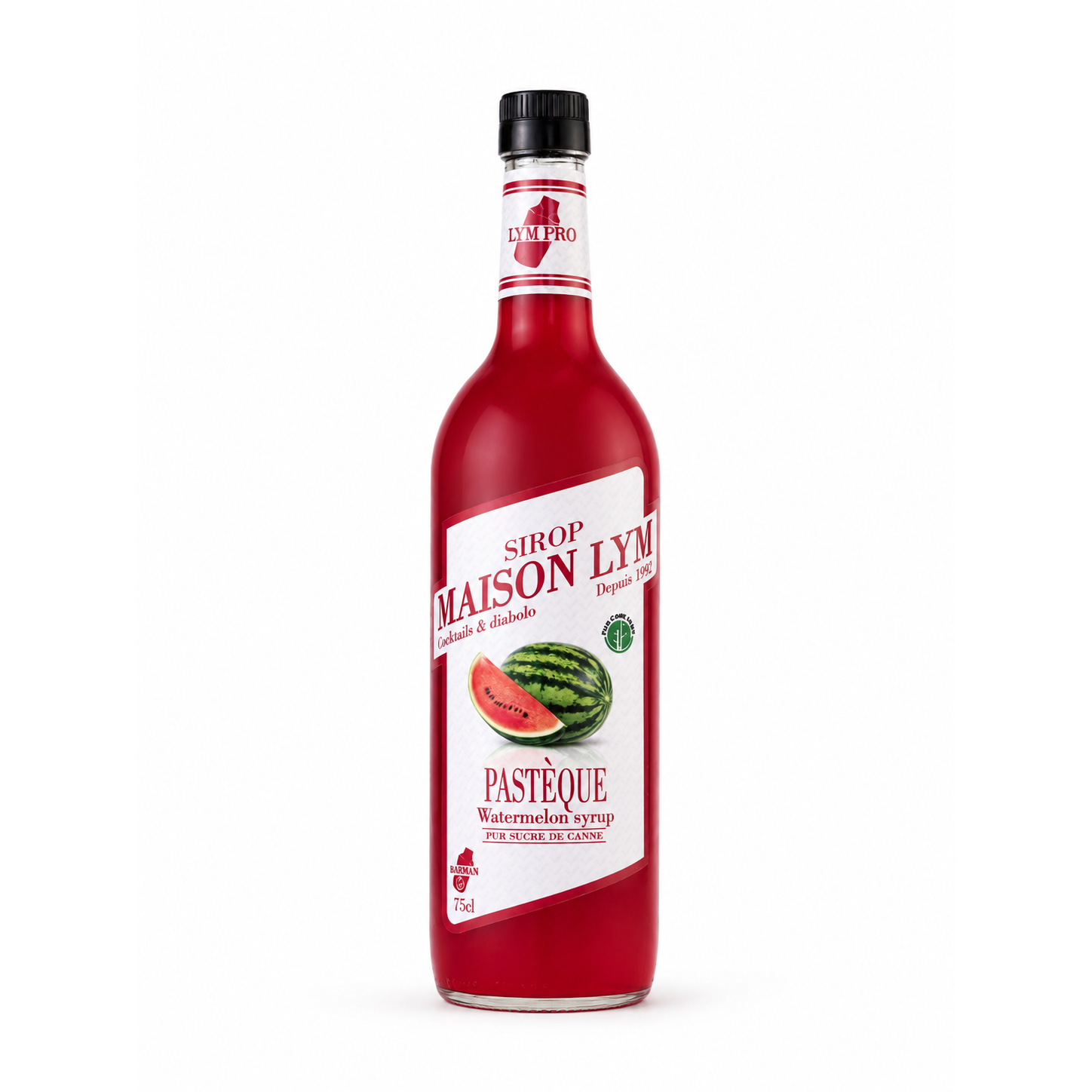 Sirop de pastèque 75cl  en verre / watermelon syrup