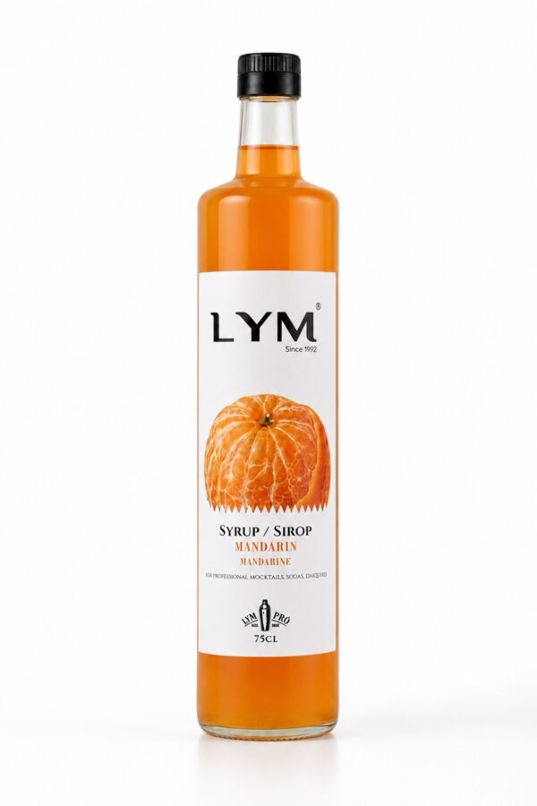 New Sirop de mandarine 75cl en verre/mandarin syrup