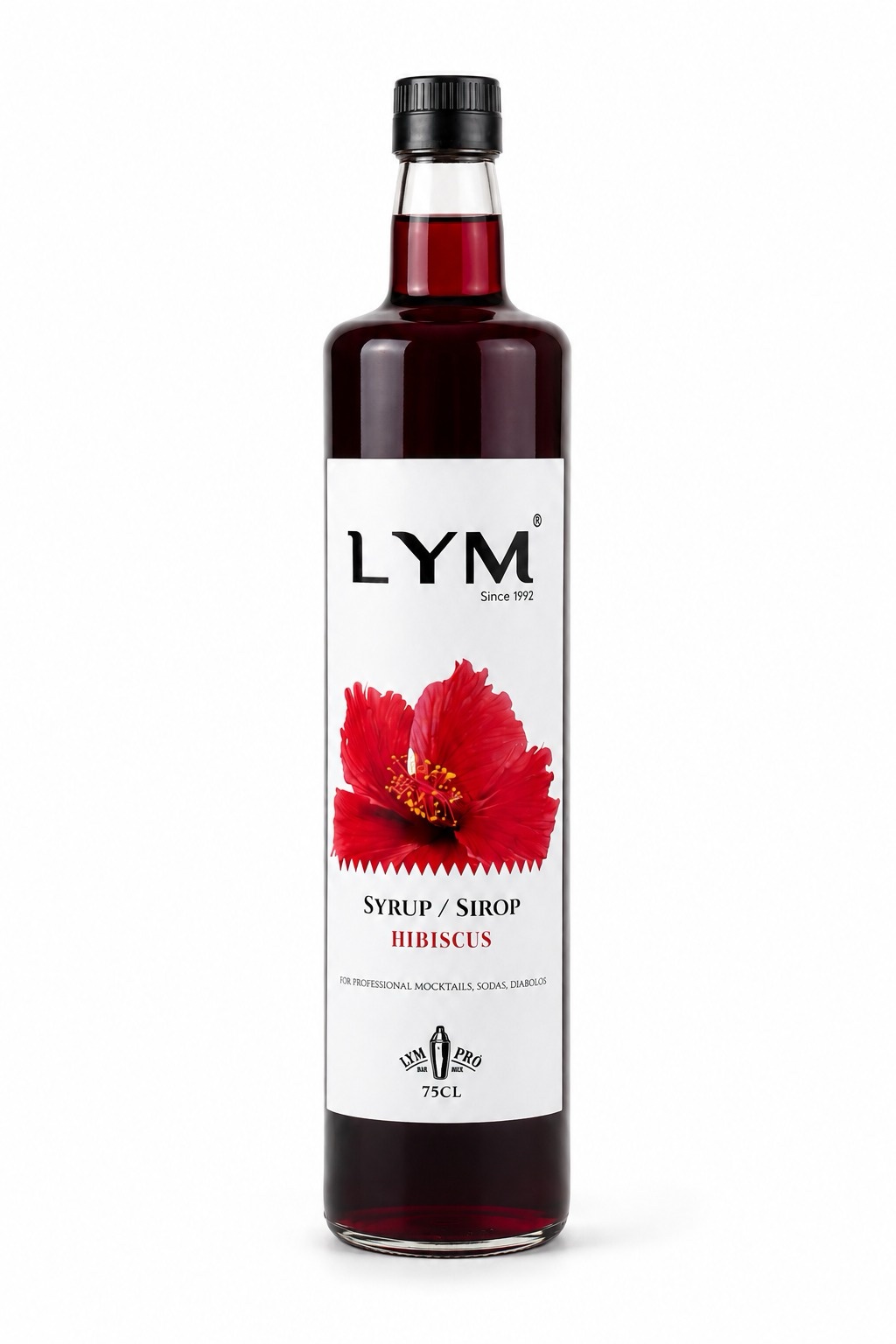 New sirop d’hibiscus 75cl en verre/ hibiscus syrup